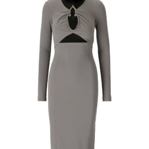 ANIYE BY WIZY GREY SHEATH DRESS