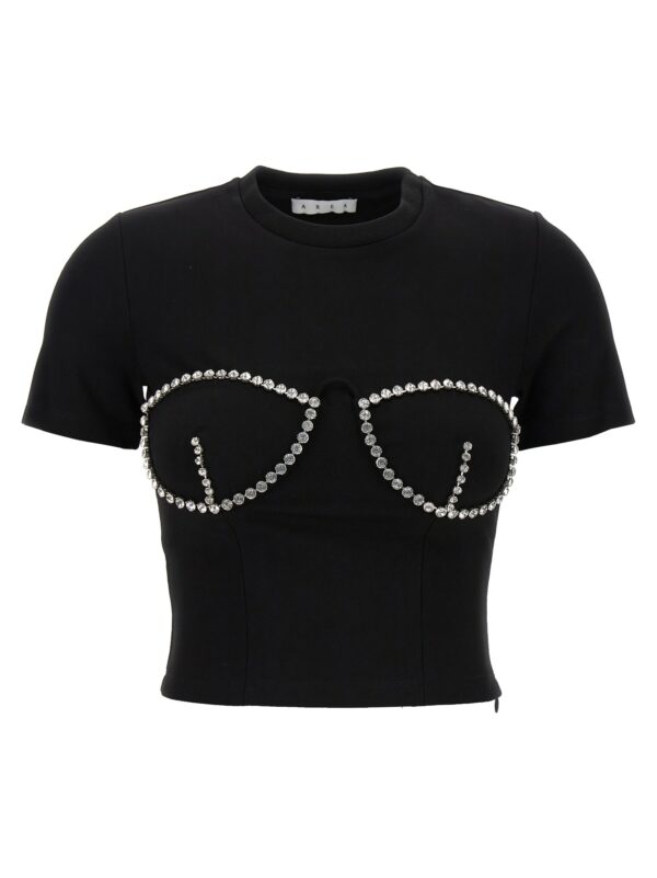 AREA T-shirt crystal Bustier Cup