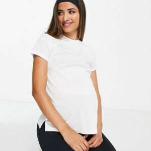 ASOS 4505 Maternity Icon performance t-shirt-White