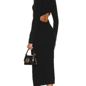 ASTR the Label Regina Sweater Dress in Black. Size M, S, XS.