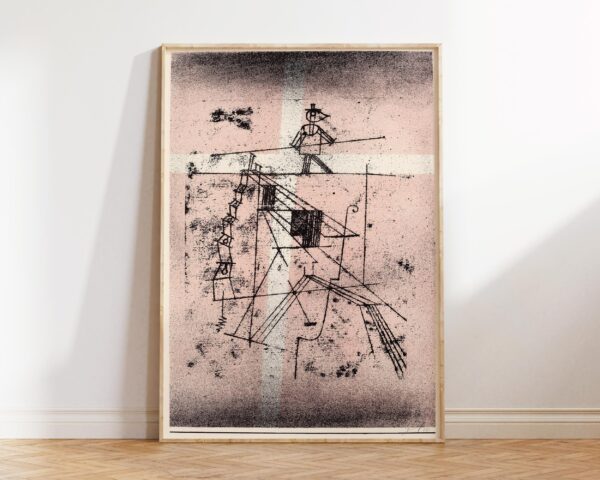 Abstract Large Wall Art Print By Paul Klee "The Tight Rope Walker | Seiltänzer