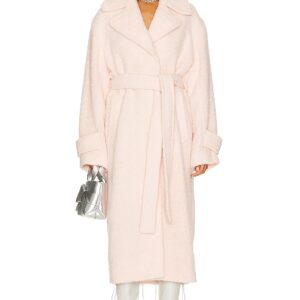 Acne Studios Belted Coat in Powder Pink - Blush. Size 36 (also in ).