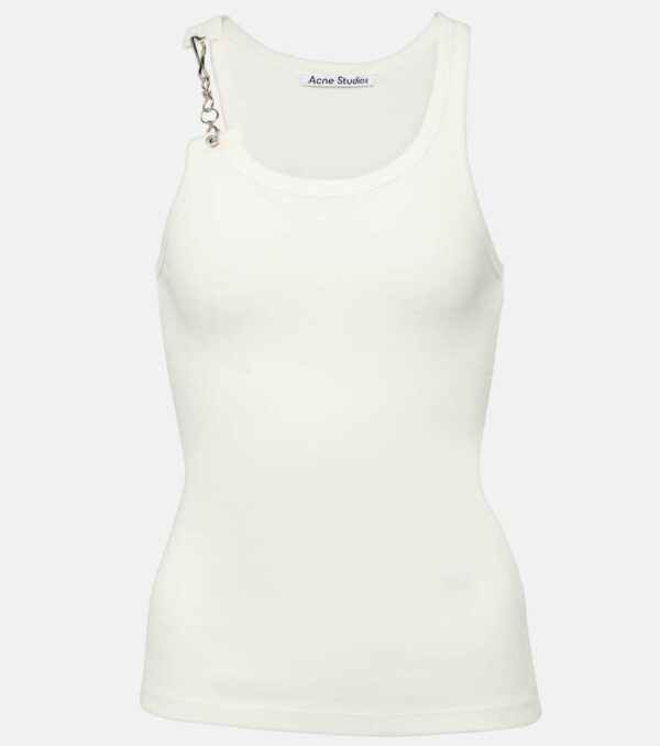 Acne Studios Chain-detail cotton jersey tank top