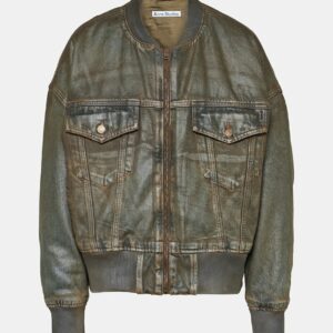 Acne Studios Coated denim bomber jacket