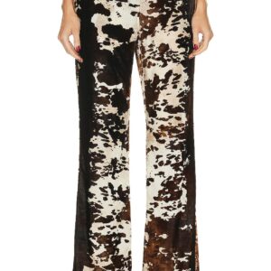 Acne Studios Cow Printed Pant in Light Brown - Brown. Size 36 (also in ).