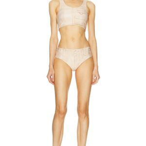 Acne Studios Emiami Two Piece Swimsuit in Yellow - Yellow. Size S (also in XS).