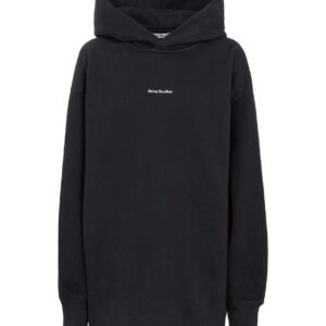 Acne Studios Logo cotton jersey hoodie