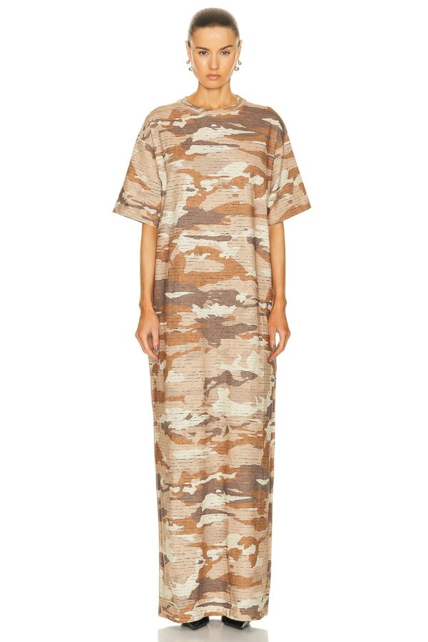 Acne Studios Maxi T-shirt Dress in Cacao Brown - Brown. Size XS (also in ).