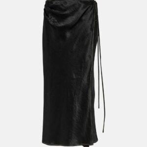 Acne Studios Satin wrap skirt