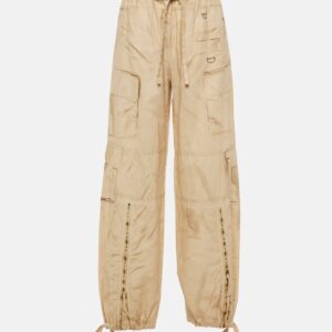 Acne Studios Trompe l'œil linen and cotton cargo pants