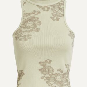 Acne Studios Women's Printed Lace Tank Top