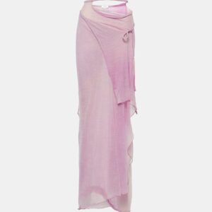 Acne Studios Wrap wool-blend maxi skirt