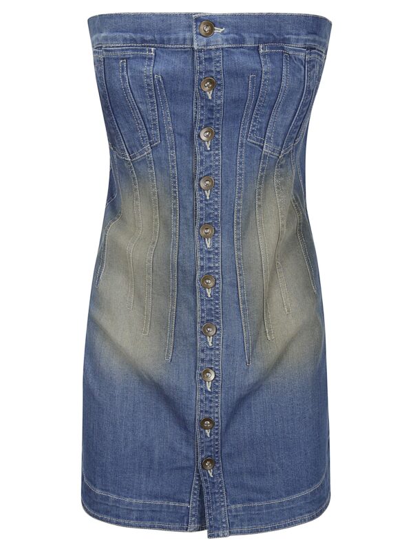 Act n.1 Corset Denim Mini Dress