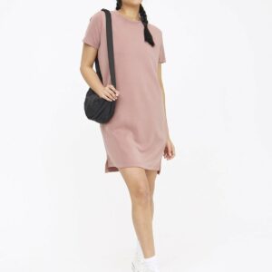 Active Pale Pink Peached Scuba T-Shirt Dress M