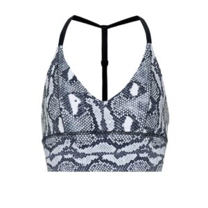 Adam Selman Sport Snake-print sports bra