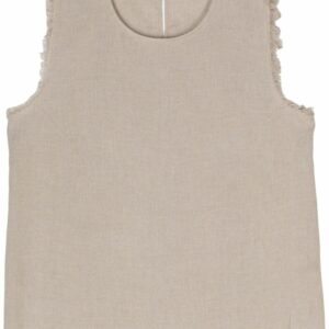 Adrien Sleeveless Top With Fringes