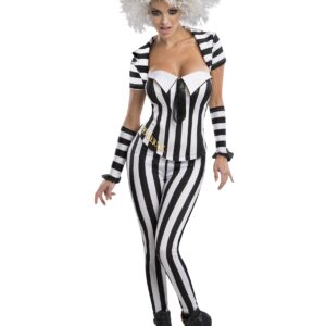 Adult Beetlejuice Corset Fancy Dress Costume | Beetlejuice Fancy Dress Costumes