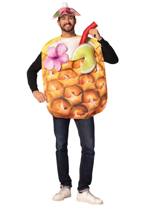 Adult Pineapple Cocktail Fancy Dress Costume