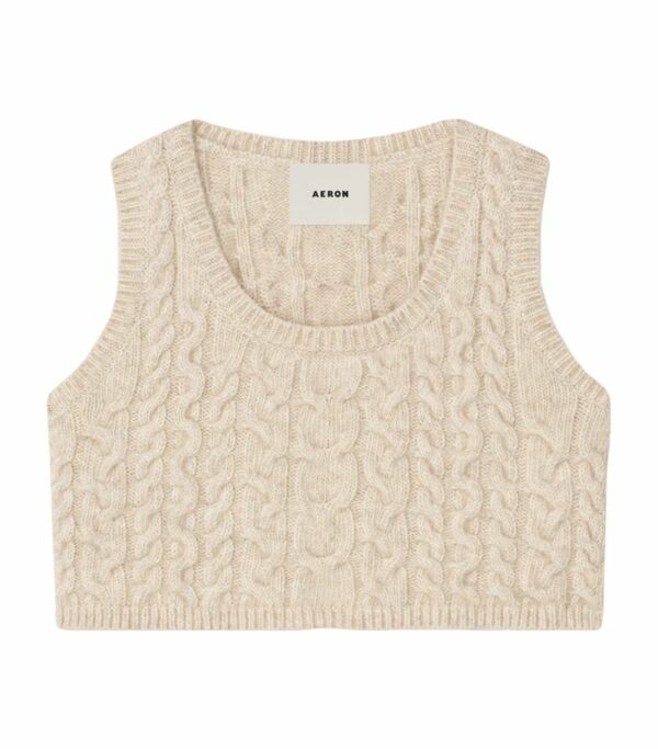 Aeron Cable-Knit Chancery Sweater Vest