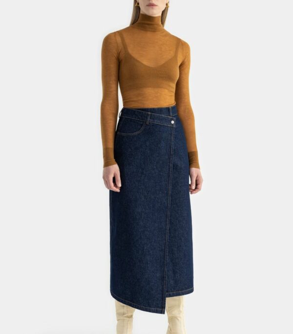 Aeron Denim Nina Midi Skirt