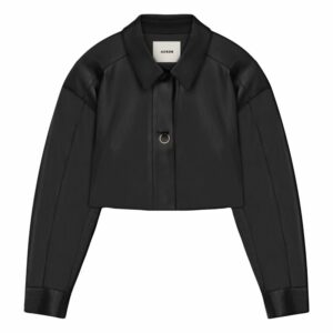 Aeron Leather Cropped Shore Jacket