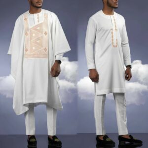 African Men's Clothing/Wedding Suit/Dashiki Shirt/ Vêtement Africain/ Chemise Et Pantalon/African Attire/Prom Dress/Agbada