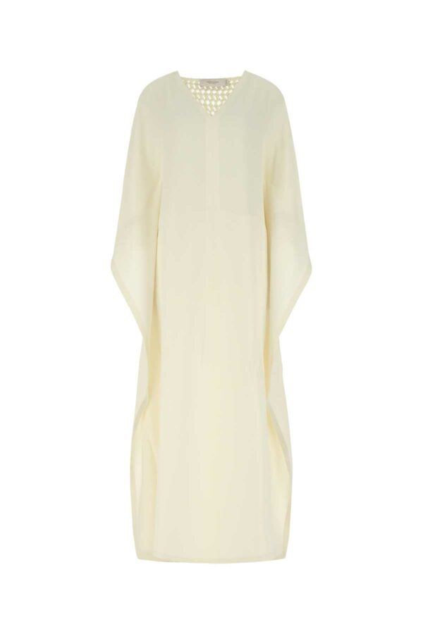 Agnona Ivory Wool Blend Tunic Dress