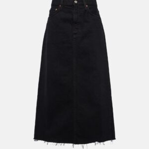 Agolde Della denim midi skirt