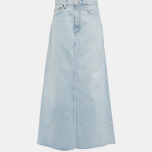 Agolde Hilla denim maxi skirt