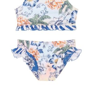 Agua Bendita Aleida Kai Bikini Set in Blue. Size 2, 6.