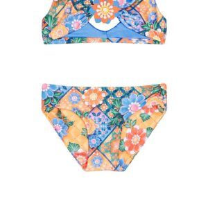 Agua Bendita Sabrina Bikini Set in Blue. Size 2, 6.