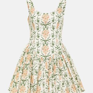 Agua by Agua Bendita Pluma floral corset cotton dress