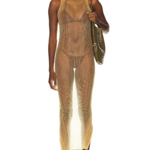 Aisling Camps Mist Tube Dress in Honey - Tan. Size L (also in M, S).