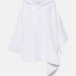 Alaïa Cropped cotton terry hoodie