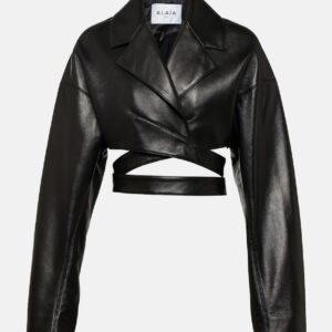 Alaïa Cropped leather jacket