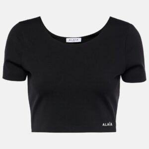 Alaïa Logo crop top