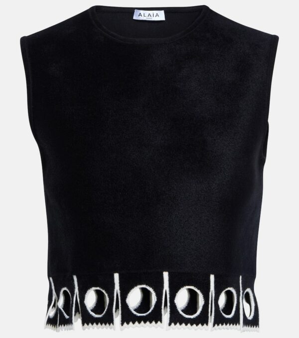 Alaïa Sleeveless cropped top