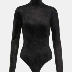 Alaïa Turtleneck velvet bodysuit