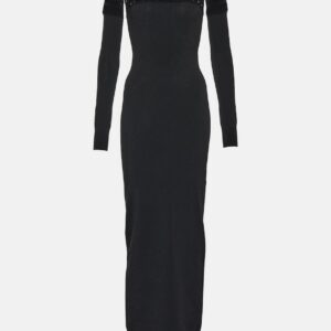 Alaïa Vienne off-shoulder maxi dress