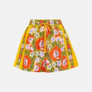 Alémais Floral linen shorts