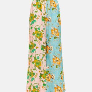 Alémais Floral linen wide-leg pants