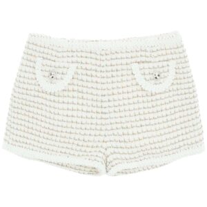 Alessandra Rich Lurex Tweed Shorts