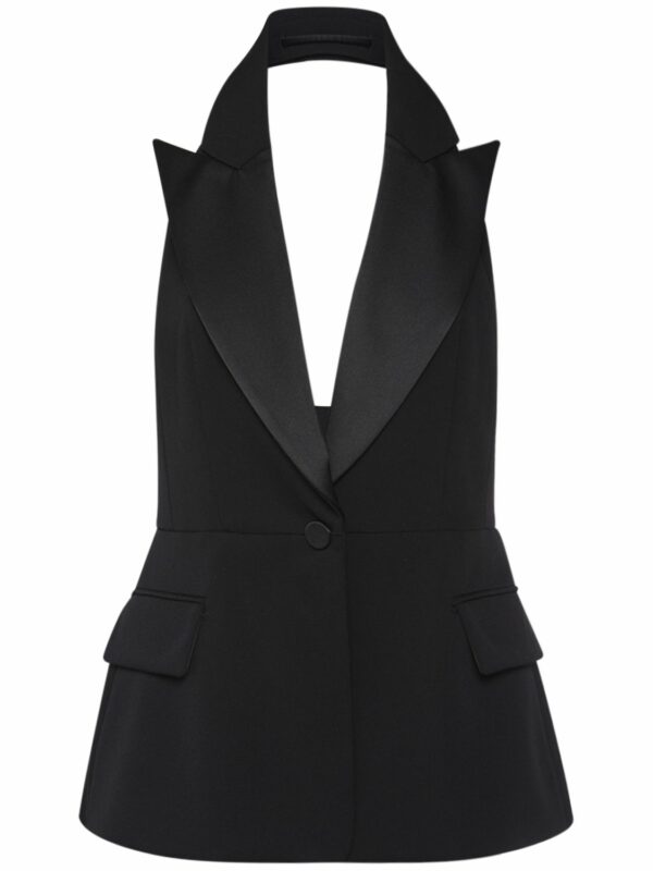 Aletta Granitè Open Back Tuxedo Vest