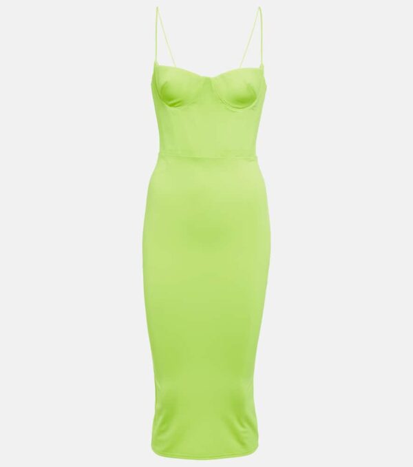 Alex Perry Clay corset midi dress