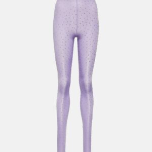 Alex Perry Crystal-embellished jersey tights