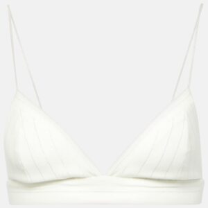 Alex Perry PInstripe Lurex® bralette