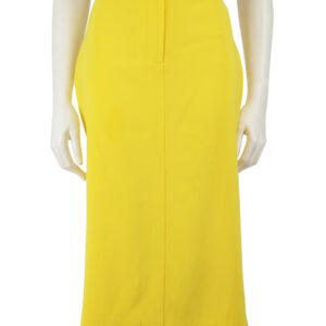 Alex Perry Yellow Midi Pencil Skirt