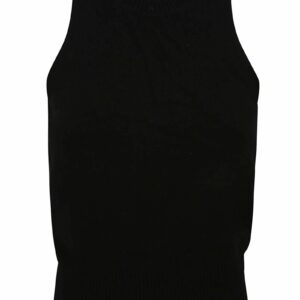 Alexander McQueen Black Knitted Sleeveless Top