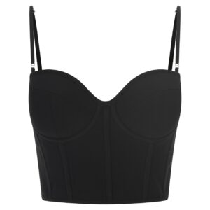 Alexander McQueen Corset Top In Black