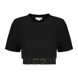 Alexander McQueen Cotton Crop-top